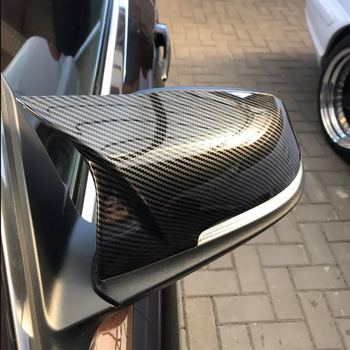 Piemērots BMW 1234 sērijas M2 F30 F32 M modificētam M3 oglekļa šķiedras raksta atpakaļskata spoguļa apvalka skaņas signāla AN pārsegam