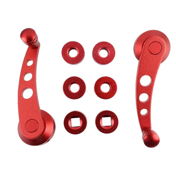 Automašīnas loga kloķa rokturis Modificēts universāls alumīnija sakausējuma loga kloķa rokturis Rokas kloķa loga kloķa rokturis