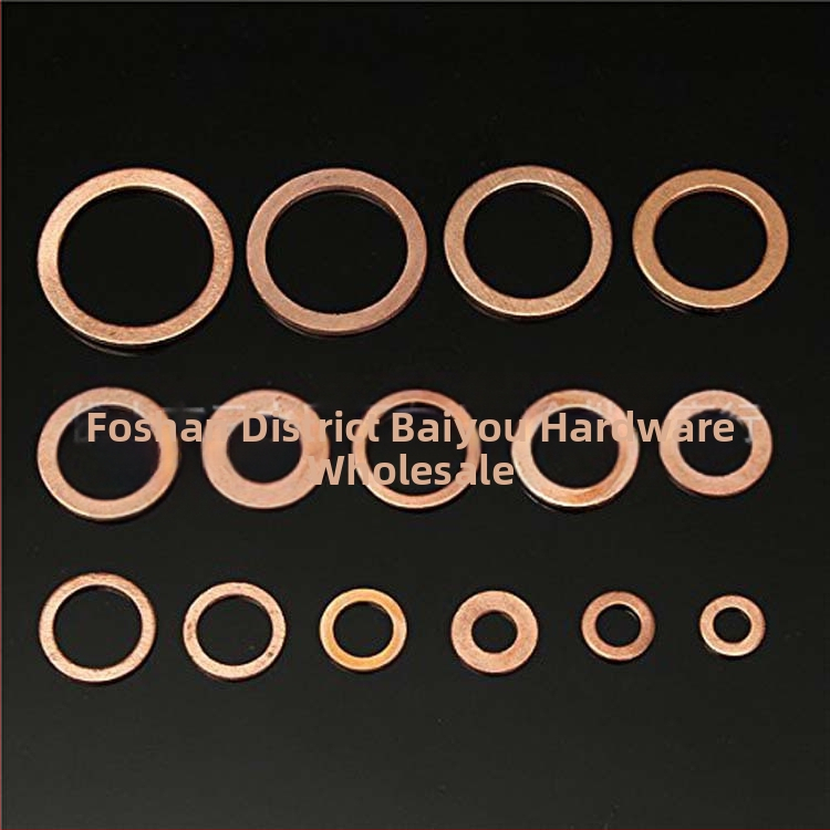 Комплект от 150 медни уплътнения, комбинирани с медни уплътнения, медна плоска шайба M5-M22