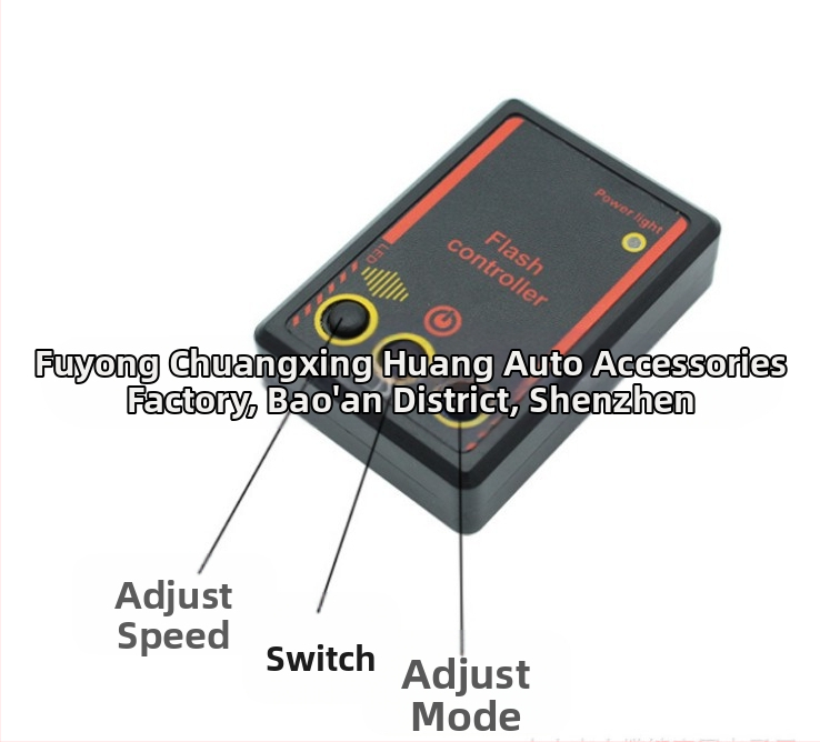 Автомобилна мигачка с ново кабелно дистанционно управление 12V с едно плъзгане, четири 16LED светлинни индикатори, средна светлина, мрежова светлина, тип стробоскоп.