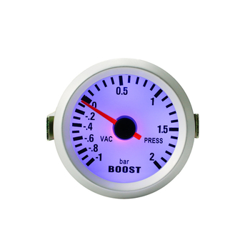 Pārrobežu automašīnas modificēts pastiprinātāja mērītājs 12V 2 collu 52 mm universāls zils turbo mērītājs