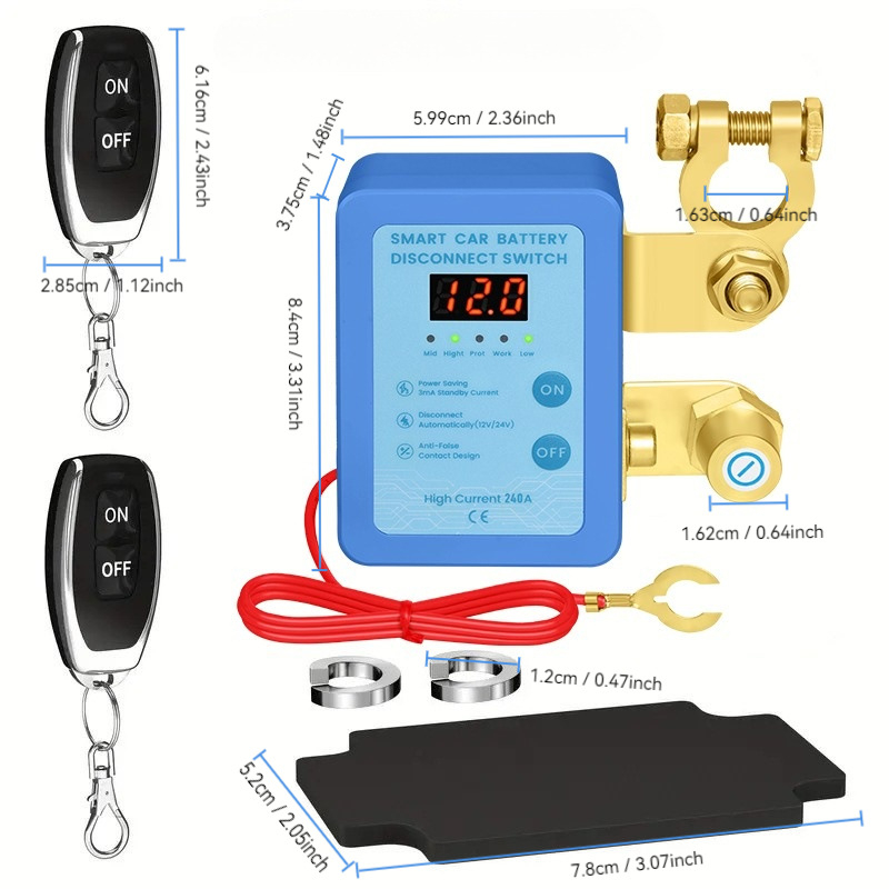 Piiriülene autoaku väljalülituslüliti 12 V aku kaitselüliti lisatarvikud negatiivne lekkevastane lüliti automaatne väljalülitus