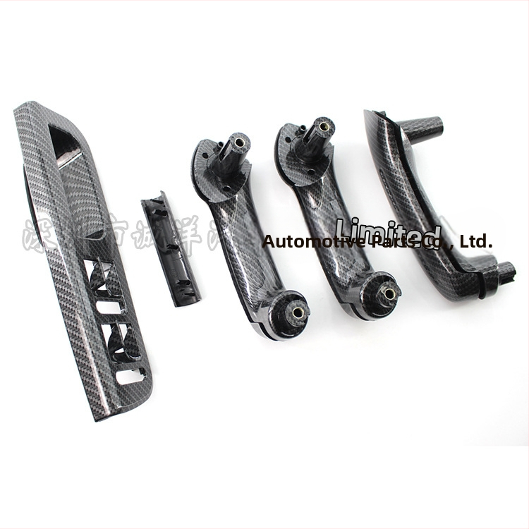 Подходящ за Volkswagen Jetta Golf MK4, лява предна превключвател, карбонов модел, 5-частична дръжка на вратата на автомобила