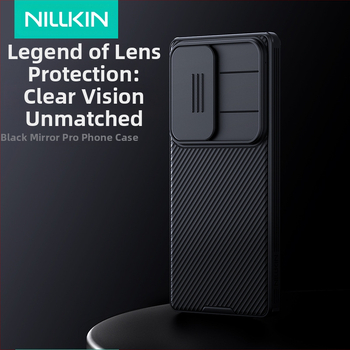 Carcasă telefon Nillkin Nelgin pentru Samsung S25Ultra s25edge Black Mirror Pro, cu glisare și împingere