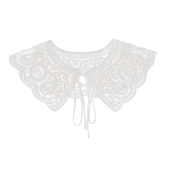 Κολάρο με Φόρεμα T-shirt Πουλόβερ Δαντελένιο Μικρό Σάλι Γυναικεία Κάπα Καλοκαιρινό Κολάρο Υψηλής ποιότητας Πολυτελές Πλατό