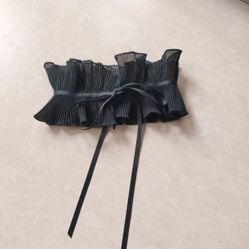 Rūmų stiliaus organas, raukšlėtas mažas rafinis apykaklės dirželis, netikras apykaklės našumas „Amazon“ tarpvalstybiniu mastu