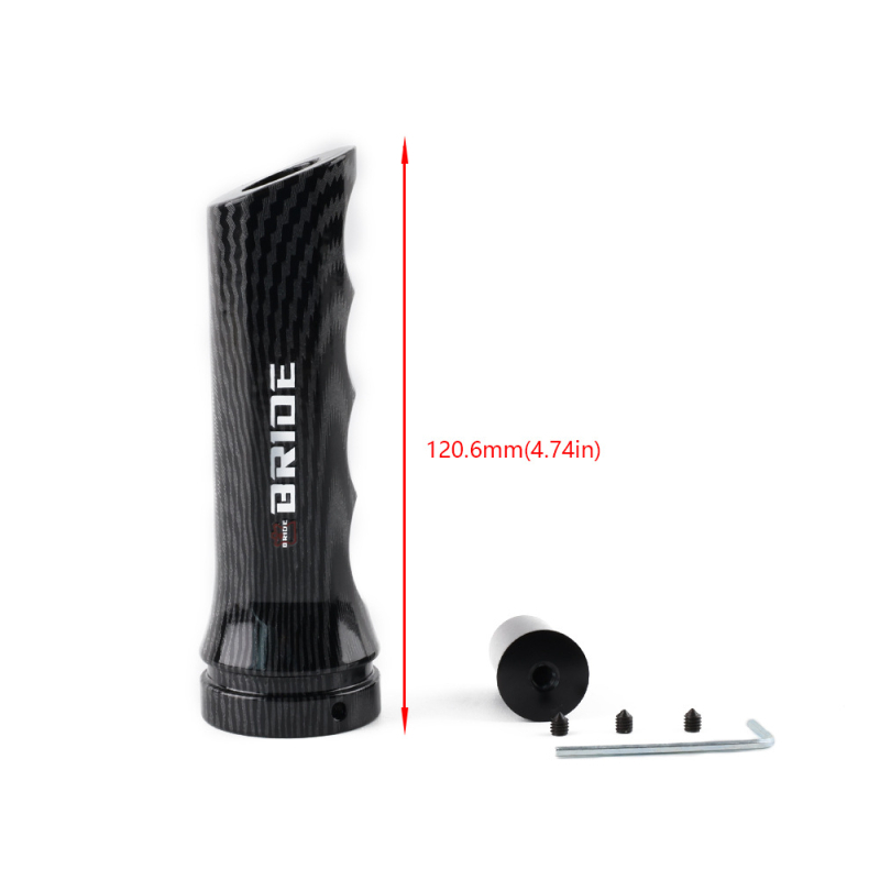 Капак на ръчната спирачка за автомобил, дръжка, алуминиева сплав, карбонов модел, външен вид, капак на ръчната спирачка, универсален вълнообразен капак за дръжката на ръчната спирачка