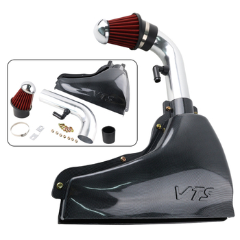 Automašīnas modifikācijas detaļu aukstā gaisa ieplūdes sistēmas komplekts, kas piemērots 306 Peugeot VTS automašīnas gaisa ieplūdes modifikācijai ar oglekļa rakstu gaisa filtru