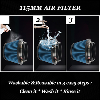 Automašīnas modificēts ieplūdes gaisa filtrs ar oglekļa šķiedras sēnes formas galvu, kas piemērots 92-00 Honda Civic.