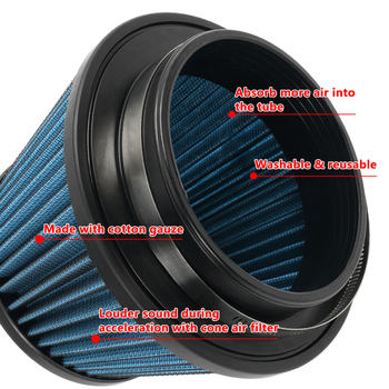 Automašīnas modificēts ieplūdes gaisa filtrs ar oglekļa šķiedras sēnes formas galvu, kas piemērots 92-00 Honda Civic.