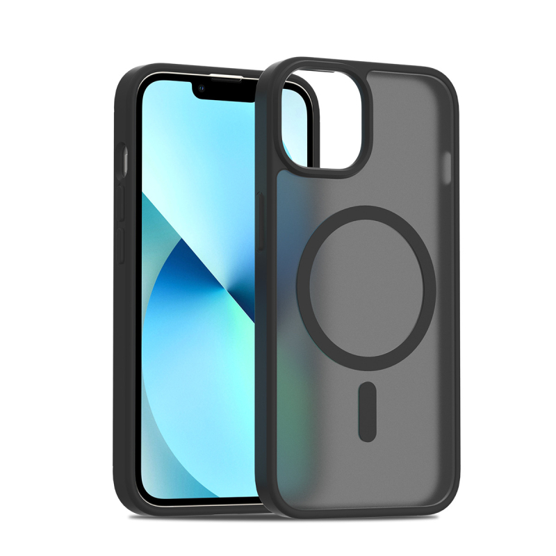 Model nou, potrivit pentru Apple Iphone 13 14, carcasă magnetică cu protecție argintie, rezistentă la cădere, elegantă