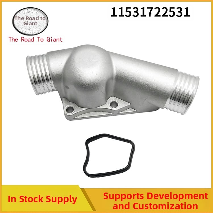 Carcasă termostat auto potrivită pentru carcasa termostatului BMW 11531722531 carcasă țeavă argintie