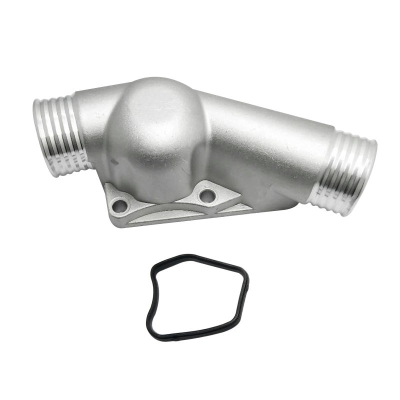 Automašīnas termostata korpuss, kas piemērots BMW termostata korpusam 11531722531, sudraba caurules korpuss