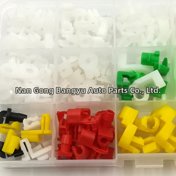 160 бр. закопчалка в кутия, подходяща за закопчалка на лост за заключване на врати, всички видове пластмасови крепежни елементи, найлонови крепежни елементи, нитове тип push.