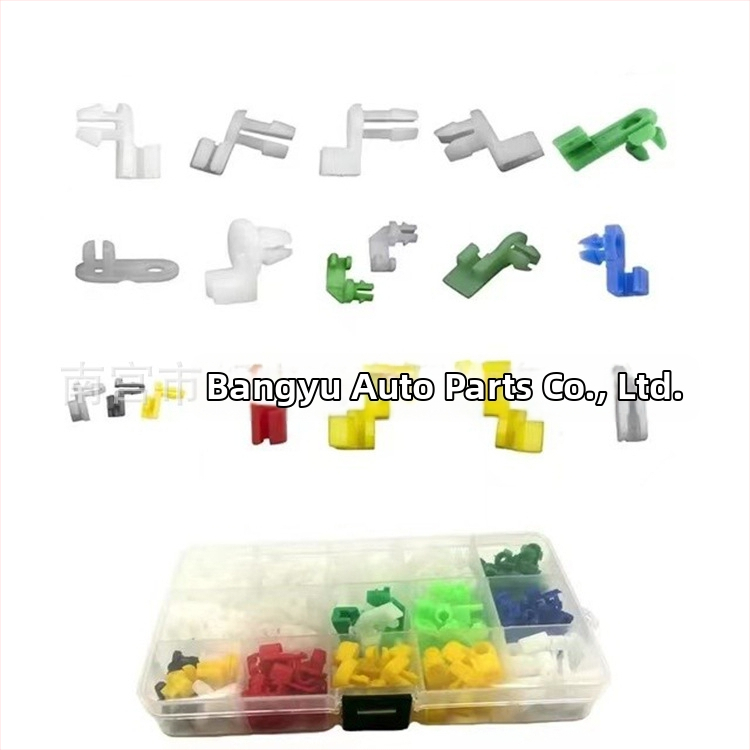 160 vnt. dėžutėje esanti spynos sagtis tinka durų spynos svirties sagtims, visų rūšių plastikinėms tvirtinimo detalėms, nailono tvirtinimo detalėms, stūmimo tipo kniedėms.