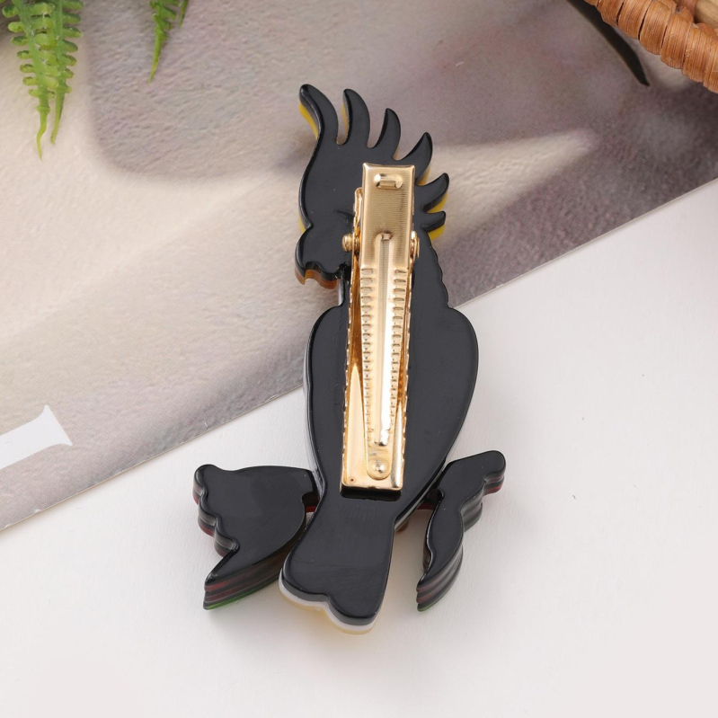 Originalios rankų darbo akrilinės gyvūnų sagės, plaukų segtukas, šaldytuvo papūga, europietiškos ir amerikietiškos mados aksesuarai