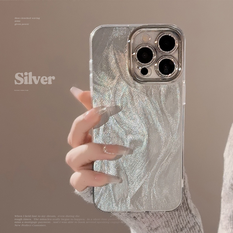 Vhodné pre Apple 15PM s krytom na objektív, fóliou na perové vlákno, pokročilé ochranné puzdro na iPhone 16 s trblietkami a galvanicky pokovovaným povrchom