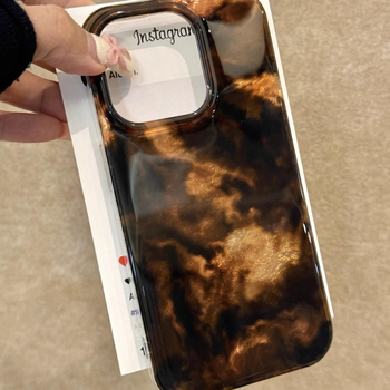 Carcasă de telefon mobil cu aspect de auriu și negru, de înaltă calitate, potrivită pentru iPhone 16Promax, Apple 15Pro, model 14, stil nou, 13/12, cu aspect de gradient