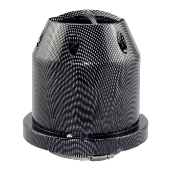 H5X automašīnas augstas plūsmas oglekļa šķiedras sēnes galvas modificēts gaisa filtrs Gaisa ieplūdes filtra elements 76 mm gaiss