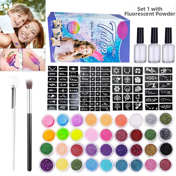 Sprogstamasis manikiūro dažymas pusiau nuolatinis vasarinis paprastas blizgučių tatuiruotės rinkinys scenos makiažas karštas išpardavimas