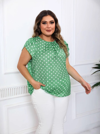 Amazon Crossborder European and American Νέο Ευρωπαϊκό και Αμερικανικό AliExpress Amazon Polo Dot Printed Short Sleeve