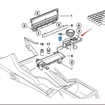 51168190205 подходящ за BMW 5 Серия E 39 520 525 1996-2003 поставка за чаша за вода