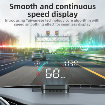 2023. gada jaunā M22 automašīnas HUD projekcijas displejs GPS universālais ātruma mērītājs dekorācija Šenženas automašīnas elektronika