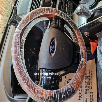 100 plastmasas stūres rata pārsegu gabali auto remontam un apkopei, vienreizlietojami stūres rata pārsegi auto remontam