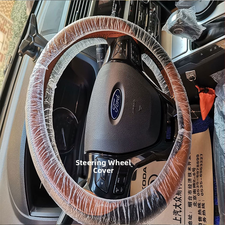 100 броя пластмасови калъфи за волан за ремонт и поддръжка на автомобили, калъфи за волан за еднократна употреба за ремонт на автомобили