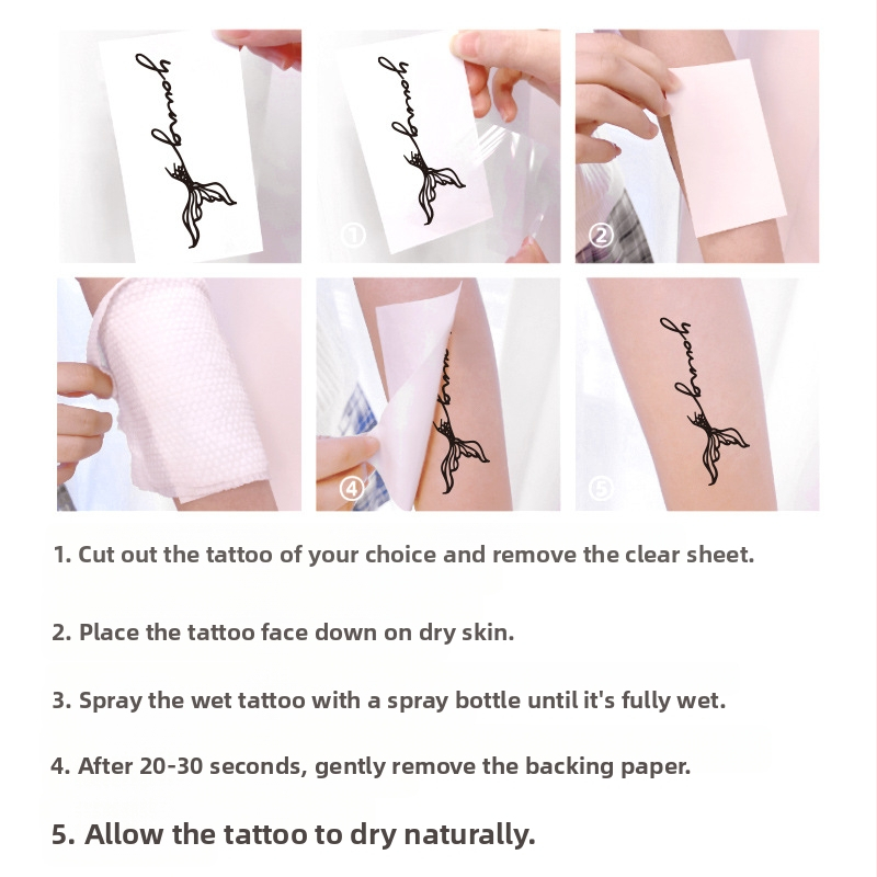 Стикери за татуировки с английски букви за жени, висок клас, малки, свежи и готини, водоустойчиви, устойчиви на пот, дълготрайни, с малки фигурки.