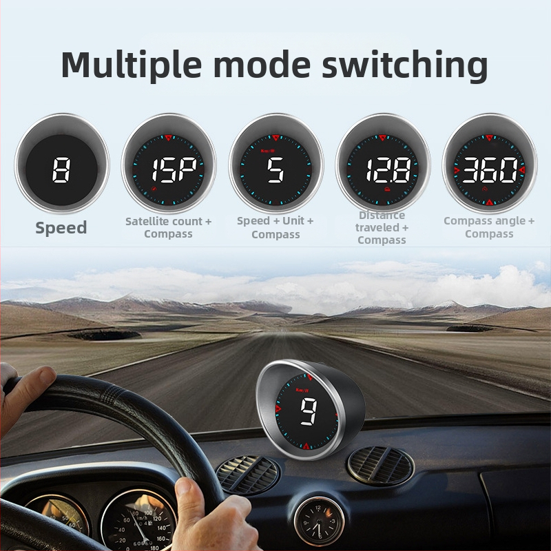 Автомобилен GPS дисплей за глава HUD за кола Универсален справочник за скорост HD преносим дисплей производител място