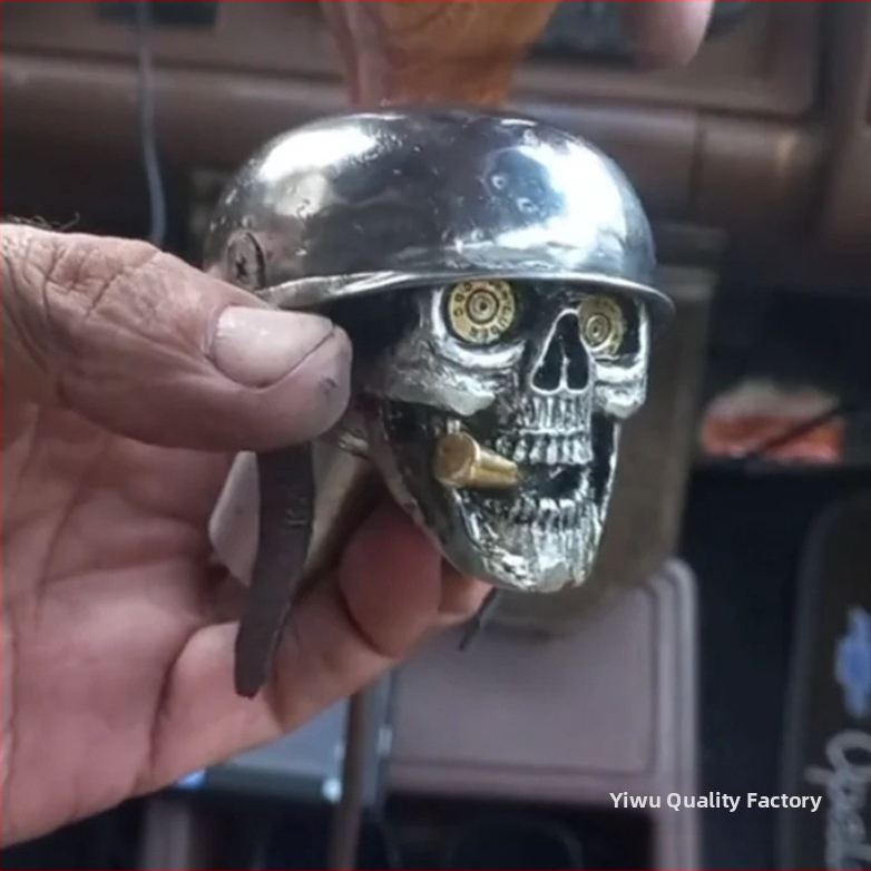 Cezhranične populárne Amazon Skullsoldiergrip Lebka Vojak Rukoväť Prevodovky Ozdoby zo syntetickej živice