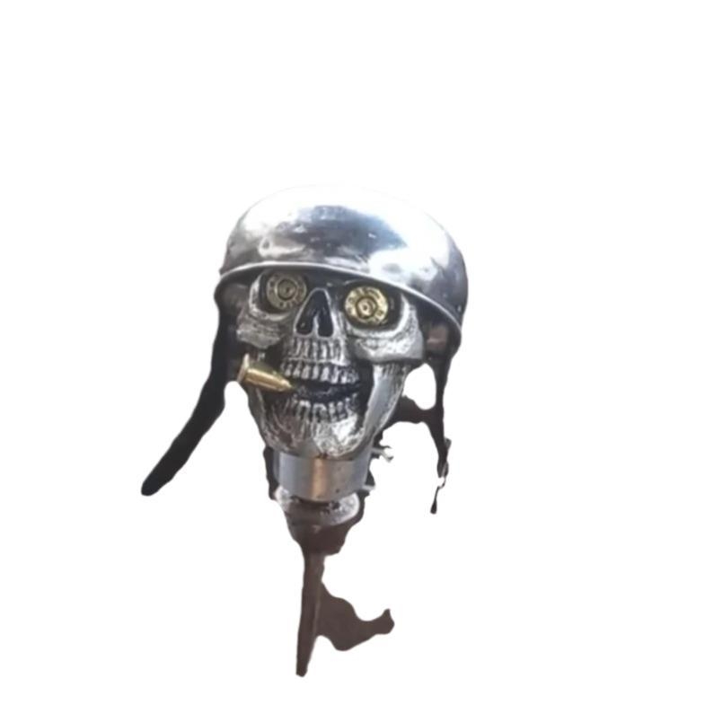 Tarpvalstybiniai populiarūs „Amazon Skullsoldiergrip“ kaukolės kareivio automobilio pavarų rankenos sintetinės dervos papuošalai