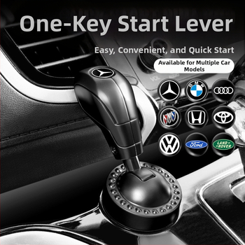 Prekogranični novi automobil s jednim gumbom za pokretanje prekidača za paljenje, ukrasne naljepnice, zaštitni poklopac, modifikacija automobilske opreme