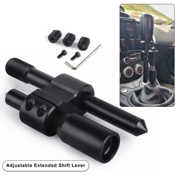Automobilio modifikacijos universalus H tipo pavarų svirties prailginimas svirtis rankinė pavarų greito perjungimo pavarų galvutė banguotos svirties perjungimo prailginimas ir aukštis