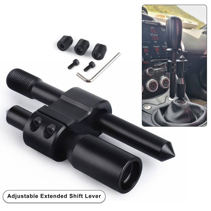 Automobilio modifikacijos universalus H tipo pavarų svirties prailginimas svirtis rankinė pavarų greito perjungimo pavarų galvutė banguotos svirties perjungimo prailginimas ir aukštis