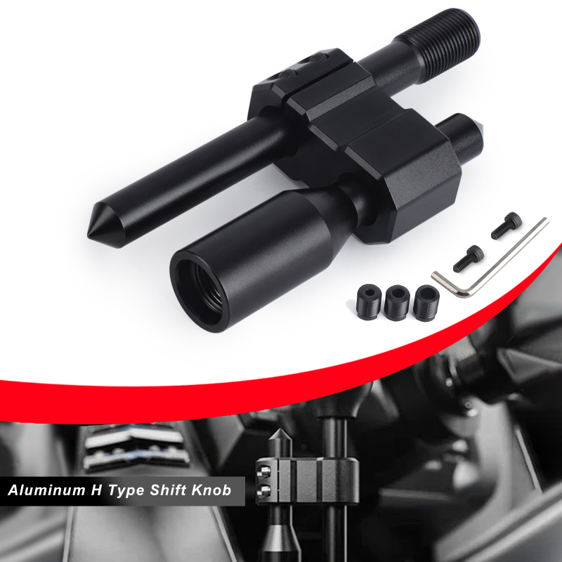 Automobilio modifikacijos universalus H tipo pavarų svirties prailginimas svirtis rankinė pavarų greito perjungimo pavarų galvutė banguotos svirties perjungimo prailginimas ir aukštis