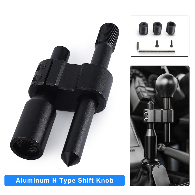 Automobilio modifikacijos universalus H tipo pavarų svirties prailginimas svirtis rankinė pavarų greito perjungimo pavarų galvutė banguotos svirties perjungimo prailginimas ir aukštis