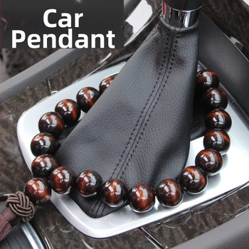 Piiriülene HH auto puidust hammasratta helmes ripats must puidust hammasratta helmes Buddha helmes suur dekoratsioon hammasratta rippuvad sisustustarbed