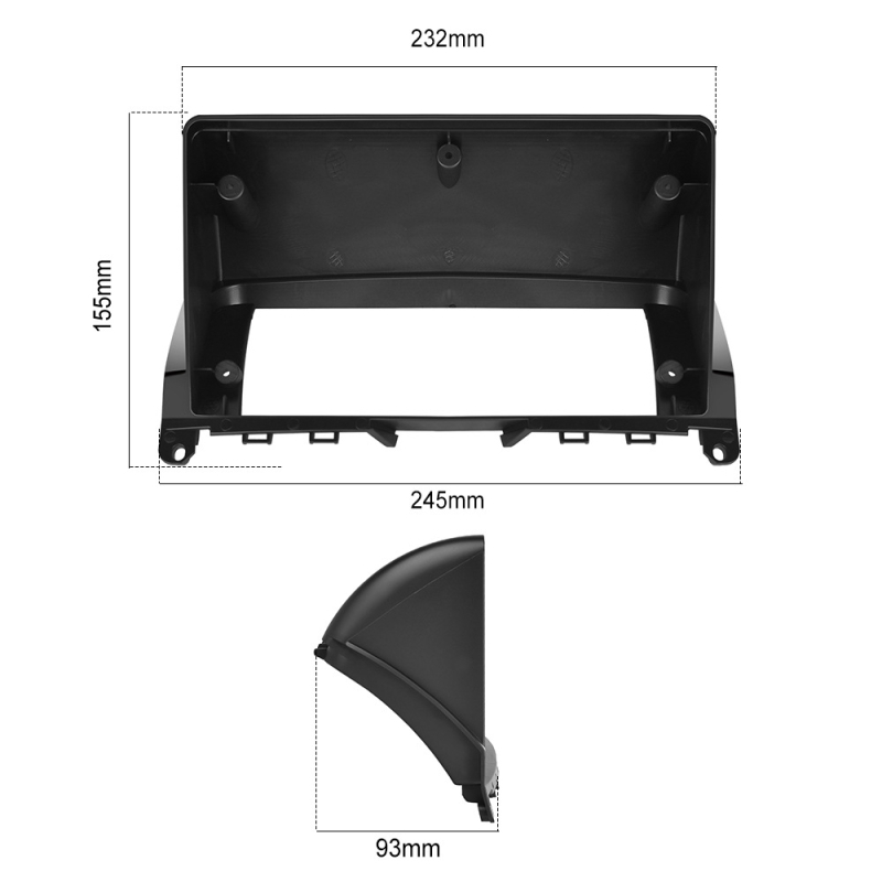 Piemērots Mercedes-Benz C klases 07-10 liela ekrāna automašīnai ar Carplay un Android navigācijas ierīci, atpakaļgaitas attēla funkciju un daudzfunkcionālu ierīci.