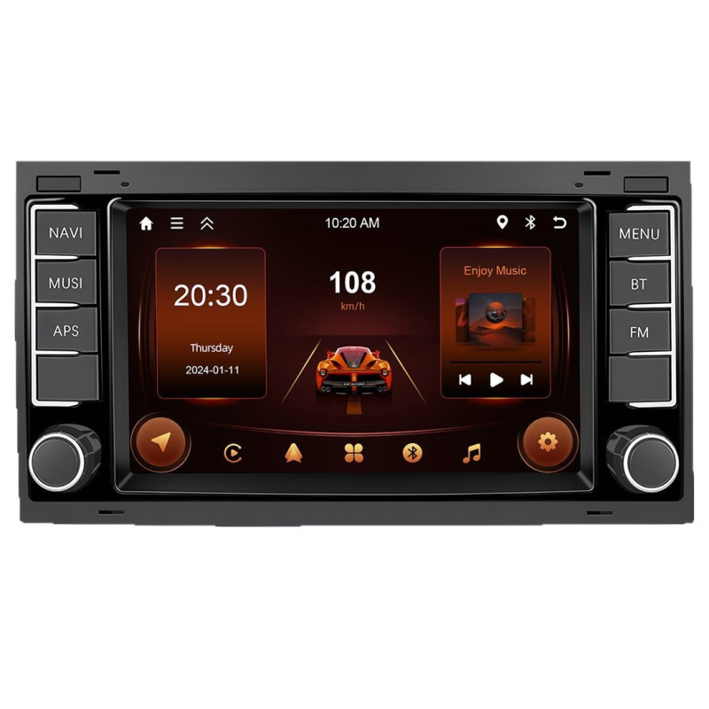 Pārrobežu ekskluzīva 7 collu Touareg Metris centrālās vadības Android automašīnas navigācijas GPS atpakaļskata kameras universālā ierīce