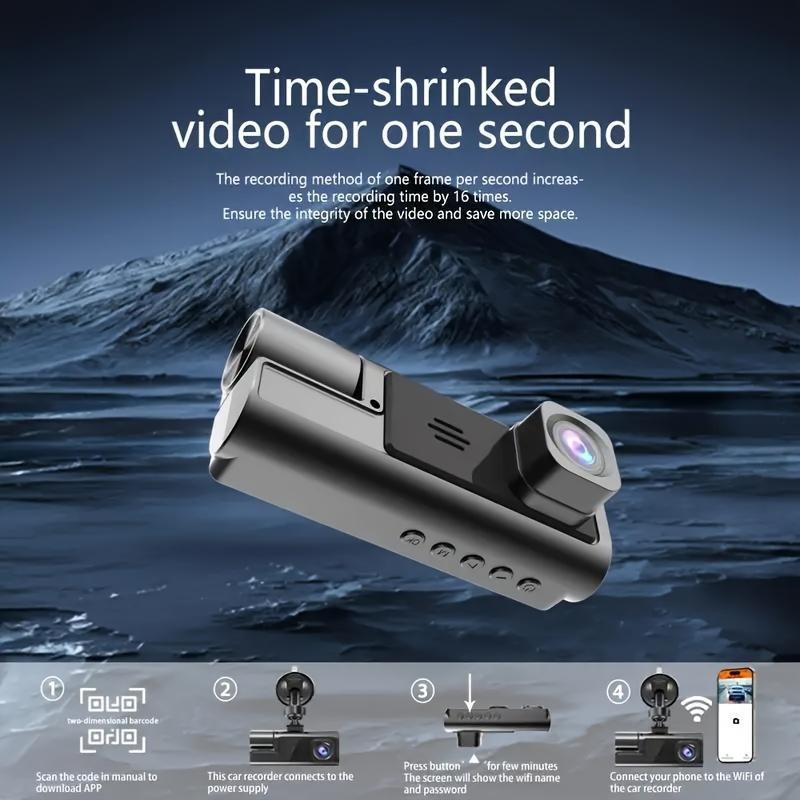 Jaunais pārrobežu ierakstītājs ar Wi-Fi HD ierakstīšanas funkciju, trīs ierakstīšanas trīs objektīvu uzstādīšanas bez maksas, 24 stundu uzraudzības DVR