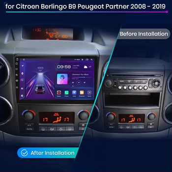 Piemērojams Citroen Berlingo B9 2 automašīnu Android liela ekrāna automašīnas GPS navigācijas universālajai ierīcei