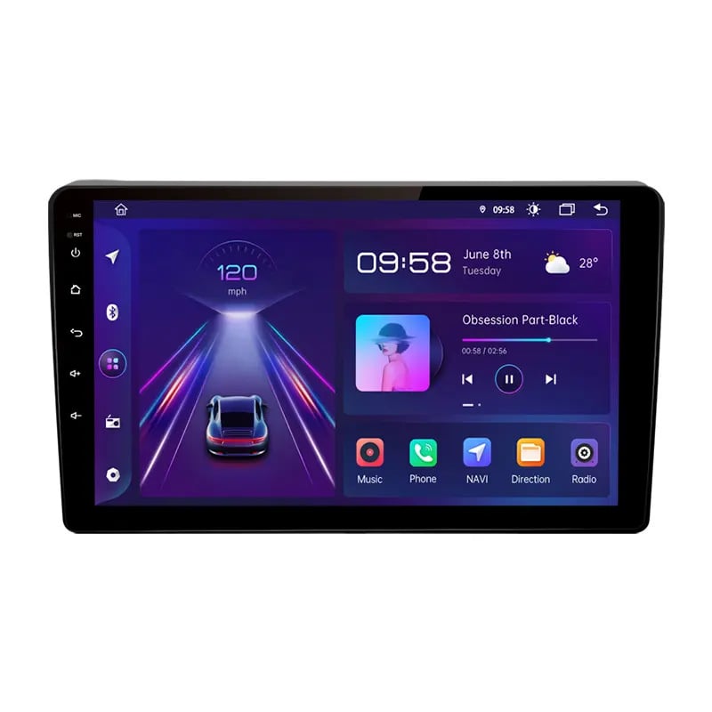 Aplicabil pentru Citroen Berlingo B9 2 auto, sistem de navigație GPS cu ecran mare, Android, all-in-one