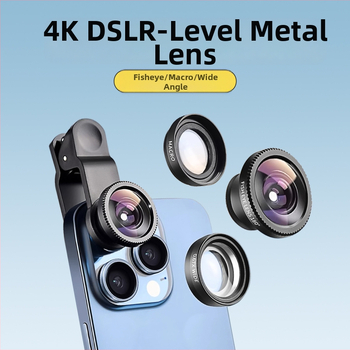 Tehase hulgimüügi HD mobiiltelefoni universaalne objektiiviklamber kalasilma lainurk-makro kolm ühes selfie