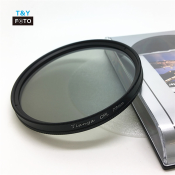 Tianya 30–95 mm parastais apļveida CPL polarizatora filtrs bez pārklājuma, lai palielinātu piesātinājuma novēršanu
