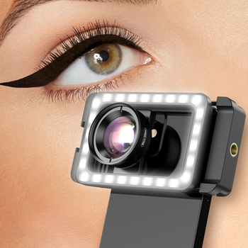 4K mobiliojo telefono makro objektyvas profesionalus HD raketės papuošalai deimantinis žiedas išorinis raketės akių makiažas grožis blakstienų detalės