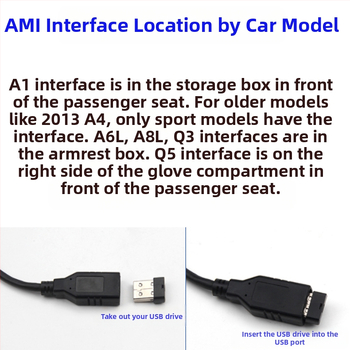 Attiecas uz Audi, Volkswagen, Mercedes-Benz AMI automašīnas USB ADM datu kabeli A4L A5 A8 Q5 mūzikas saskarnes audio