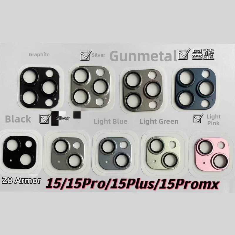 Aplicabil pentru iPhone 15Promax, folie de protecție pentru lentile, autocolant metalic pentru cameră Apple 15