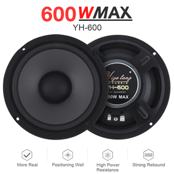 Difuzor coaxial auto cu bas înalt pentru ușa din spate, modificare audio auto en-gros din fabrică, 6.5", wolf